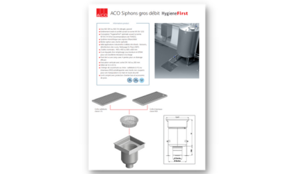 Brochure ACO Siphons Gros Débit