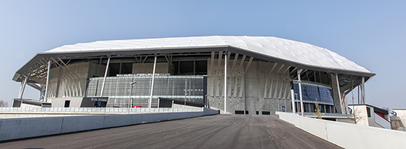 The Parc Olympique stadium in Lyon, France