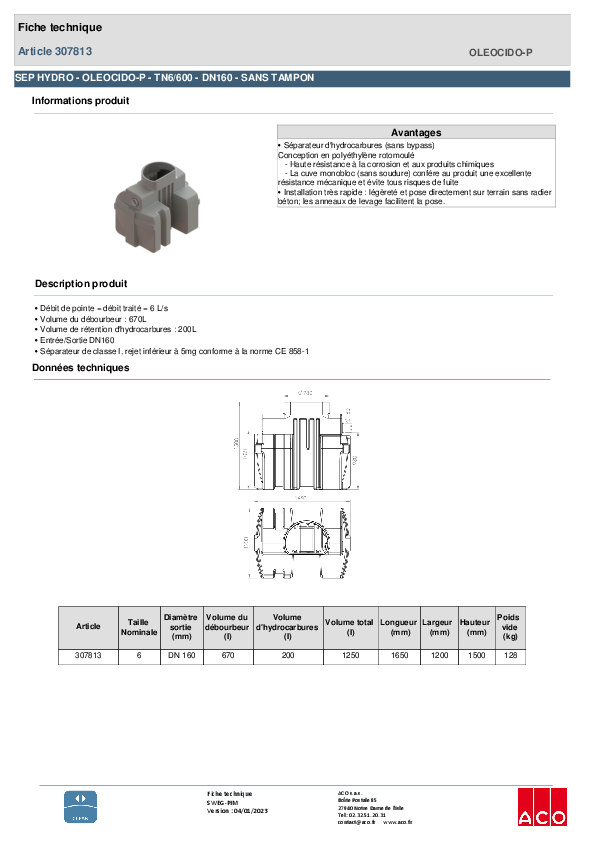 307813_-_SEP_HYDROCARBURES_-_Oleocido_P_-_TN6-600_DN_160_-_EN_PE_-_SANS_BYPASS.pdf
