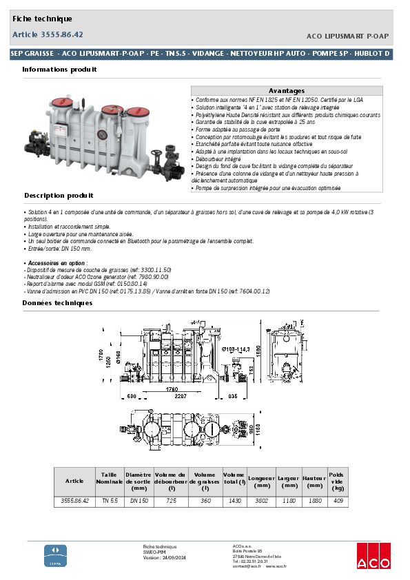 3555.86.42_SEP_GRAISSE_-_ACO_LIPUSMART-P-OAP_-_PE_-_TN5_5_VIDANGE_-_NETTOYEUR_HP_AUTO_-_POMPE_SP_-_HUBLOT_D.pdf