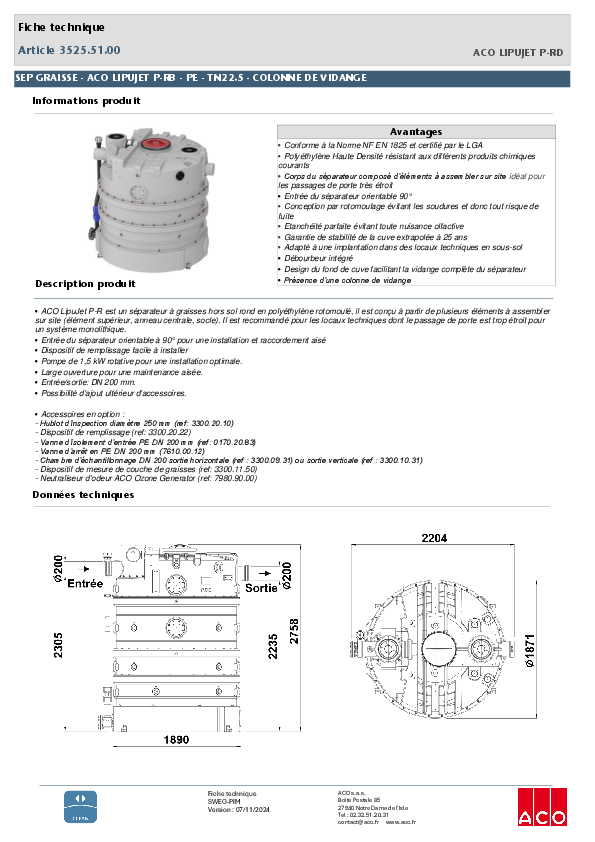 3525.51.00_SEP_GRAISSE_-_ACO_LIPUJET-P-RD_-_PE_-_TN22.5_COLONNE_DE_VIDANGE.pdf