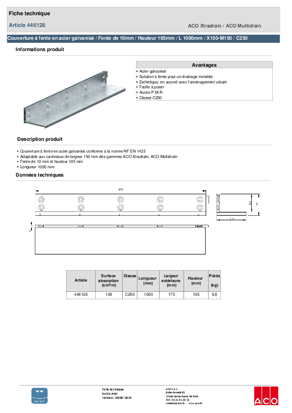 446128_COUVERTURE_A_FENTE_-_150_-_SIMPLE_FENTE_DE_10MM__LONGUEUR_1000MM_-_HAUT_105MM_-_ACIER_GALVA_-_C250.pdf