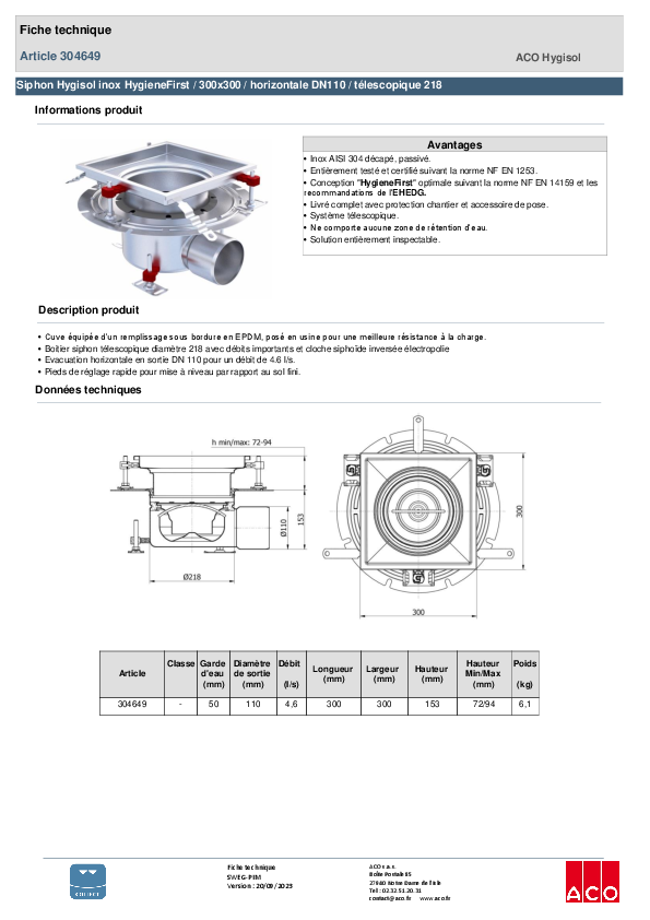 304649_SIPHON_HYGISOL_INOX_HYGIENEFIRST_-_300X300_HORIZONTALE_DN110_-_TELESCOPIQUE_218_-_PLATINE.pdf