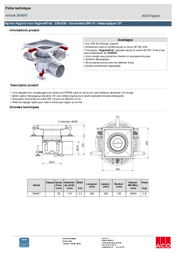 304647_SIPHON_HYGISOL_INOX_HYGIENEFIRST_-_250X250_HORIZONTALE_DN110_-_TELESCOPIQUE_157_-_PLATINE.pdf
