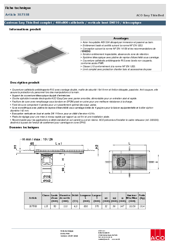 307558_CANIVEAU_EASY_THIN_BED__COMPLET_-_CAILLEBOTIS_-_400X800_-_VERT_DN_142-110_BOUT_-_TELE_-_PLATINE.pdf
