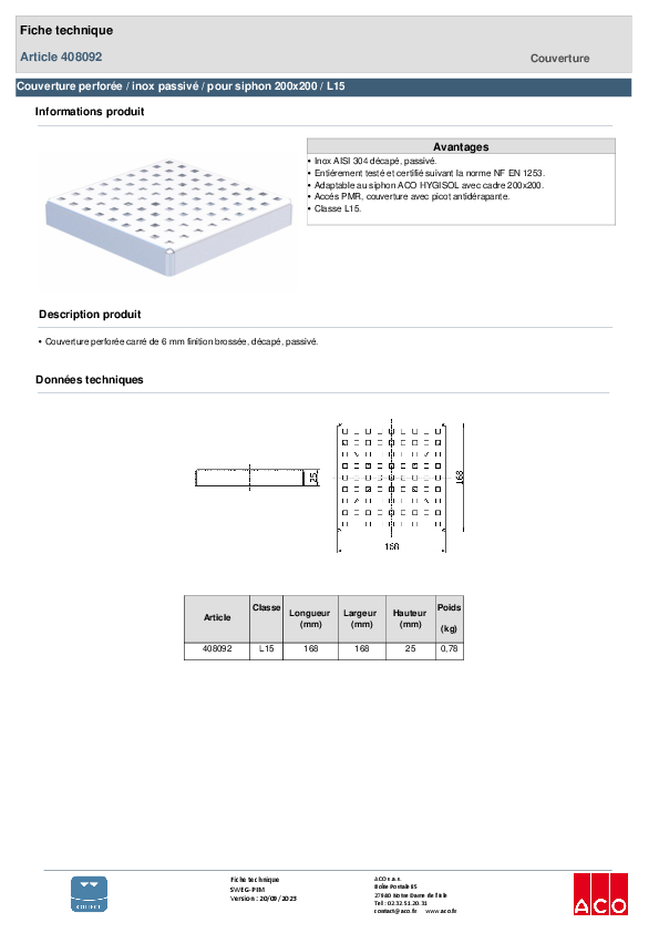 408092_GRILLE_QUADRATO_168X168_E25_BP25_-_L15_INOX_304_PASSIVE_-_SS_ANTIDERAPANT.pdf