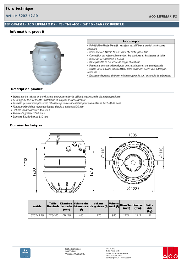 3202.42.10_SEP_GRAISSE_-_ACO_LIPUMAX_P-X_-_PE_-_TN2400_DN100_-_SANS_COUVERCLE.pdf