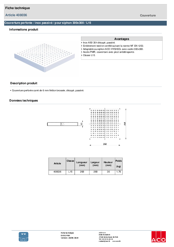 408036_GRILLE_QUADRATO_268X268_E30_BP30_-_L15_INOX_304_PASSIVE_-_SS_ANTIDERAPANT.pdf