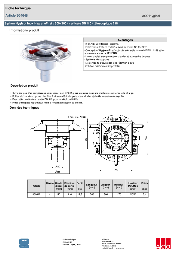 304648_SIPHON_HYGISOL_INOX_HYGIENEFIRST_-_300X300_VERTICALE_DN110_-_TELESCOPIQUE_218_-_PLATINE.pdf