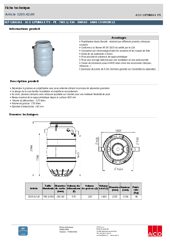 3205.42.00_SEP_GRAISSE_-_ACO_LIPUMAX_P-X_-_PE_-_TN5.5550_DN160_-_SANS_COUVERCLE.pdf