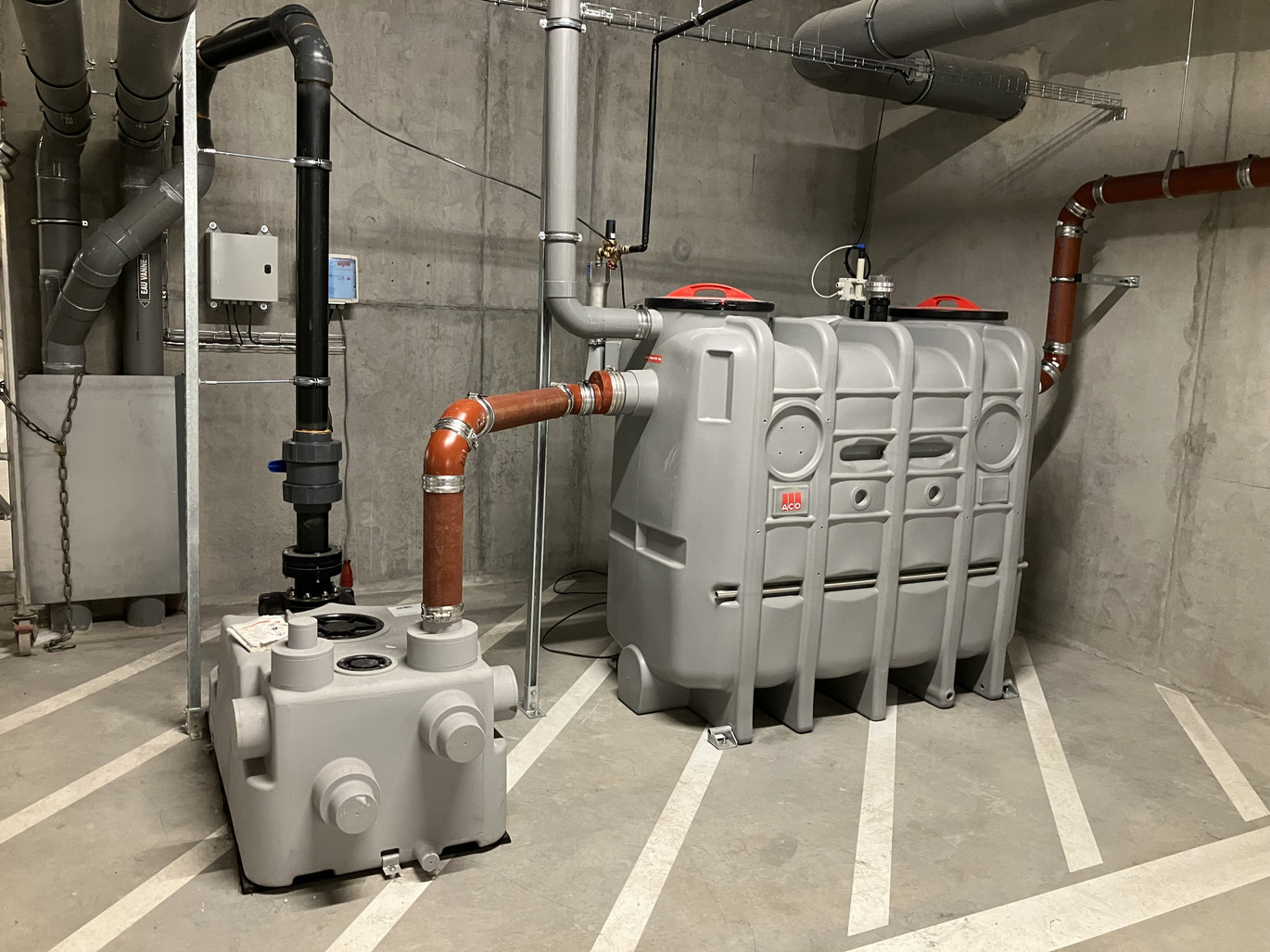 Séparateur à graisses ACO LipuJet P-OD - Restaurant « La Cantine » Concept Village