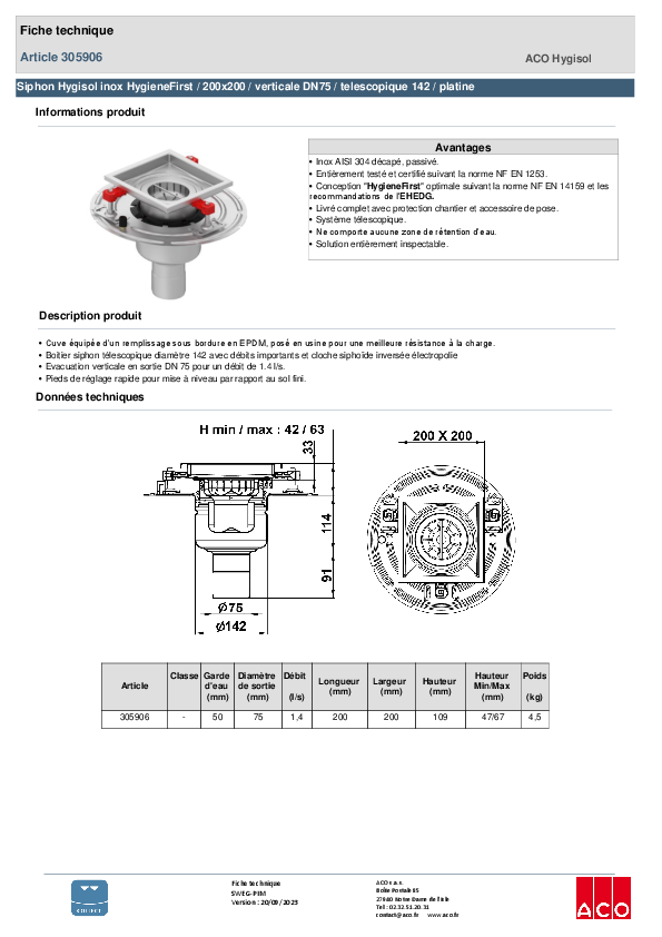 305906_SIPHON_INOX_HYGIENEFIRST_-_200X200_VERTICALE_DN75_-_TELESCOPIQUE_142_-_PLATINE.pdf