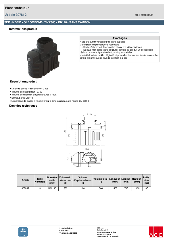 307812_-_SEP_HYDROCARBURES_-_Oleocido_P_-_TN3-300_DN_110_-_EN_PE_-_SANS_BYPASS.pdf