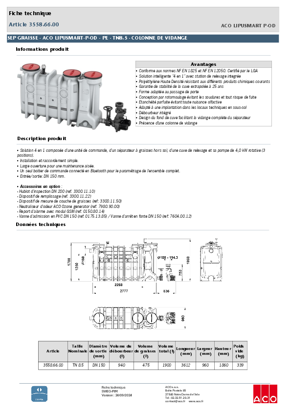 3558.66.00_SEP_GRAISSE__-_ACO_LIPUSMART-P-OD_-_PE_-_TN8_5_COLONNE_DE_VIDANGE.pdf