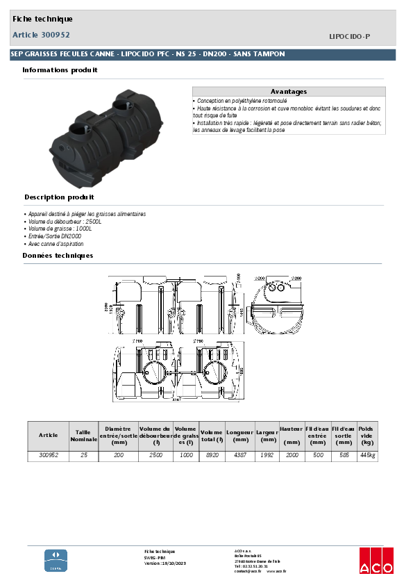 300952_SEP_GRAISSE___FÉCULES_-_ACO_LIPOCIDO-PFC__TN25-2500-AVEC_CANNE_D_ASPI_-_DN200_-_SANS_TAMPON.pdf