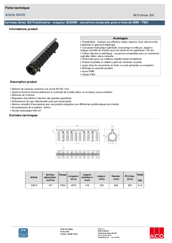 32918_CANIVEAU_QMAX_350_2000MM_EN_POLYETHYLENE_-_F900__COUVERTURE_COMPOSITE_GRISE_-_FENTE_DE_9MM.pdf