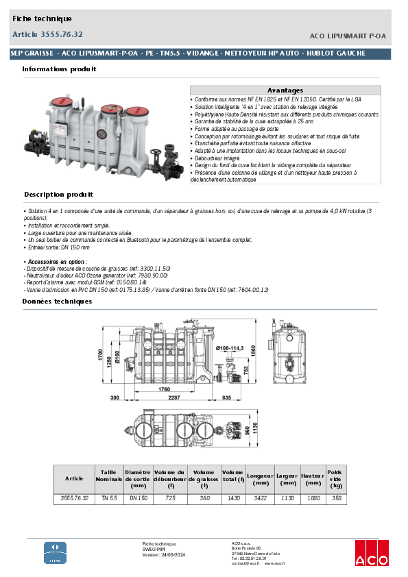 3555.76.32_SEP_GRAISSE_-_ACO_LIPUSMART-P-OA_-_PE_-_TN5_5_VIDANGE_-_NETTOYEUR_HP_AUTO_-_HUBLOT_GAUCHE.pdf