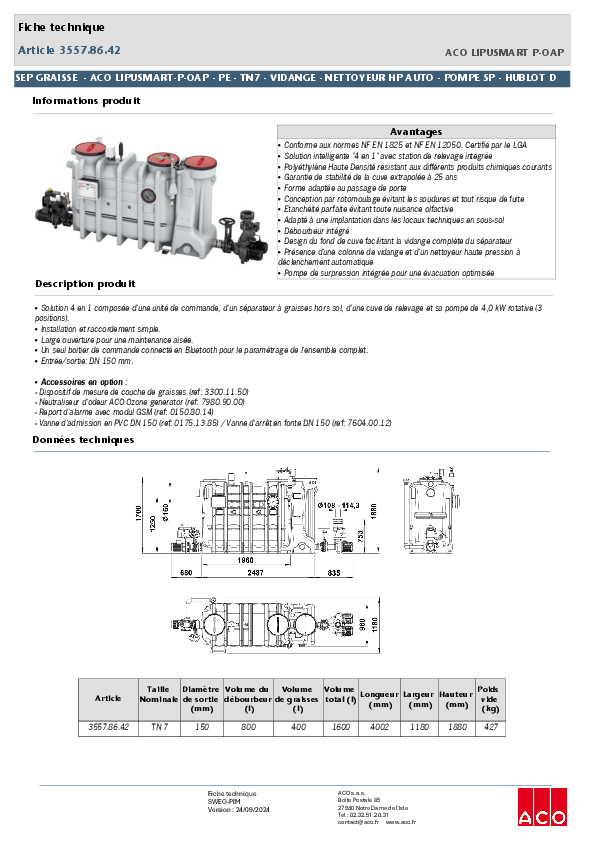 3557.86.42_SEP_GRAISSE_-_ACO_LIPUSMART-P-OAP_-_PE_-_TN7_VIDANGE_-_NETTOYEUR_HP_AUTO_-_POMPE_SP_-_HUBLOT_D.pdf
