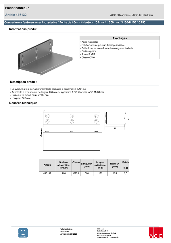446132_COUVERTURE_A_FENTE_-_150_-_SIMPLE_FENTE_DE_10MM__LONGUEUR_500MM_-_HAUT_105MM_-_ACIER_INOX_-_C250.pdf