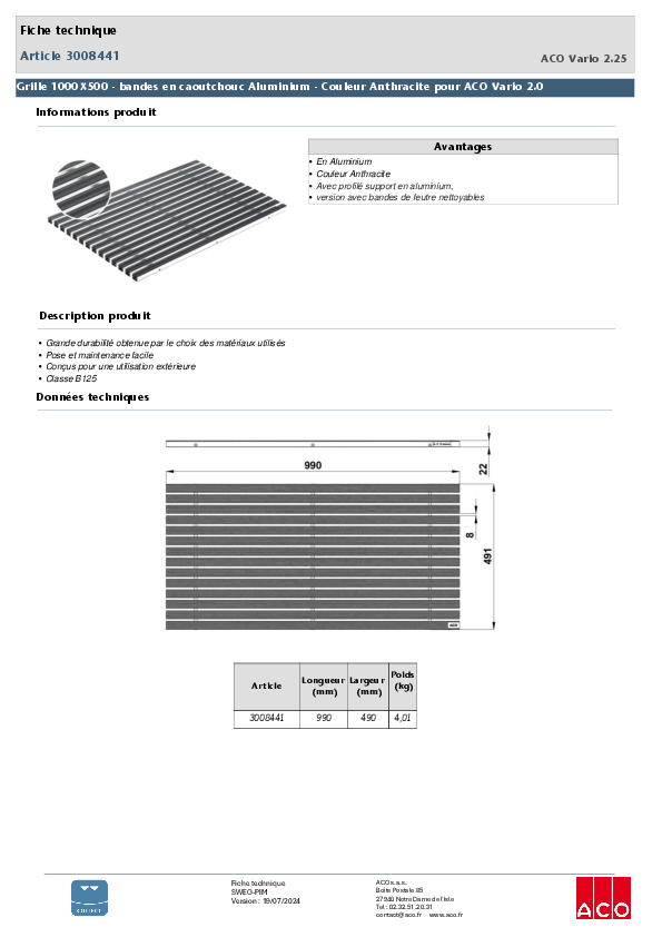 3008441_Grille_1000X500_-_bandes_en_caoutchouc_Aluminium_-_Couleur_Anthracite_pour_ACO_Vario_2.0.pdf