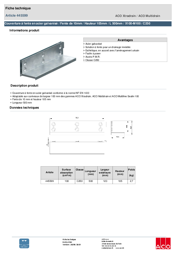 445599_COUVERTURE_A_FENTE_-_100_-_SIMPLE_FENTE_DE_10MM__LONGUEUR_500MM_-_HAUT_105MM_-_ACIER_GALVA_-_C250.pdf