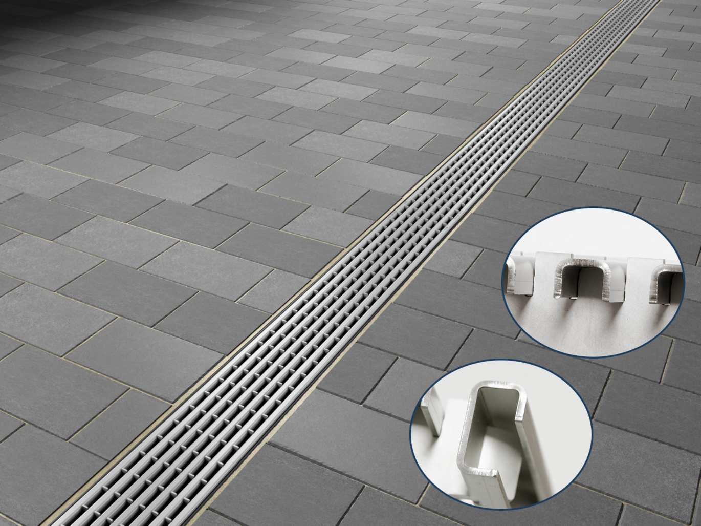 Grilles à Barreaux Longitudinaux Profil U