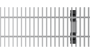 Grille à Barreaux Horizontaux